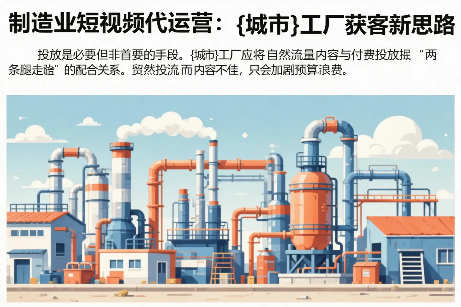制造业短视频代运营:新沂工厂获客新思路